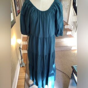 Boho tiered skirt maxi dress